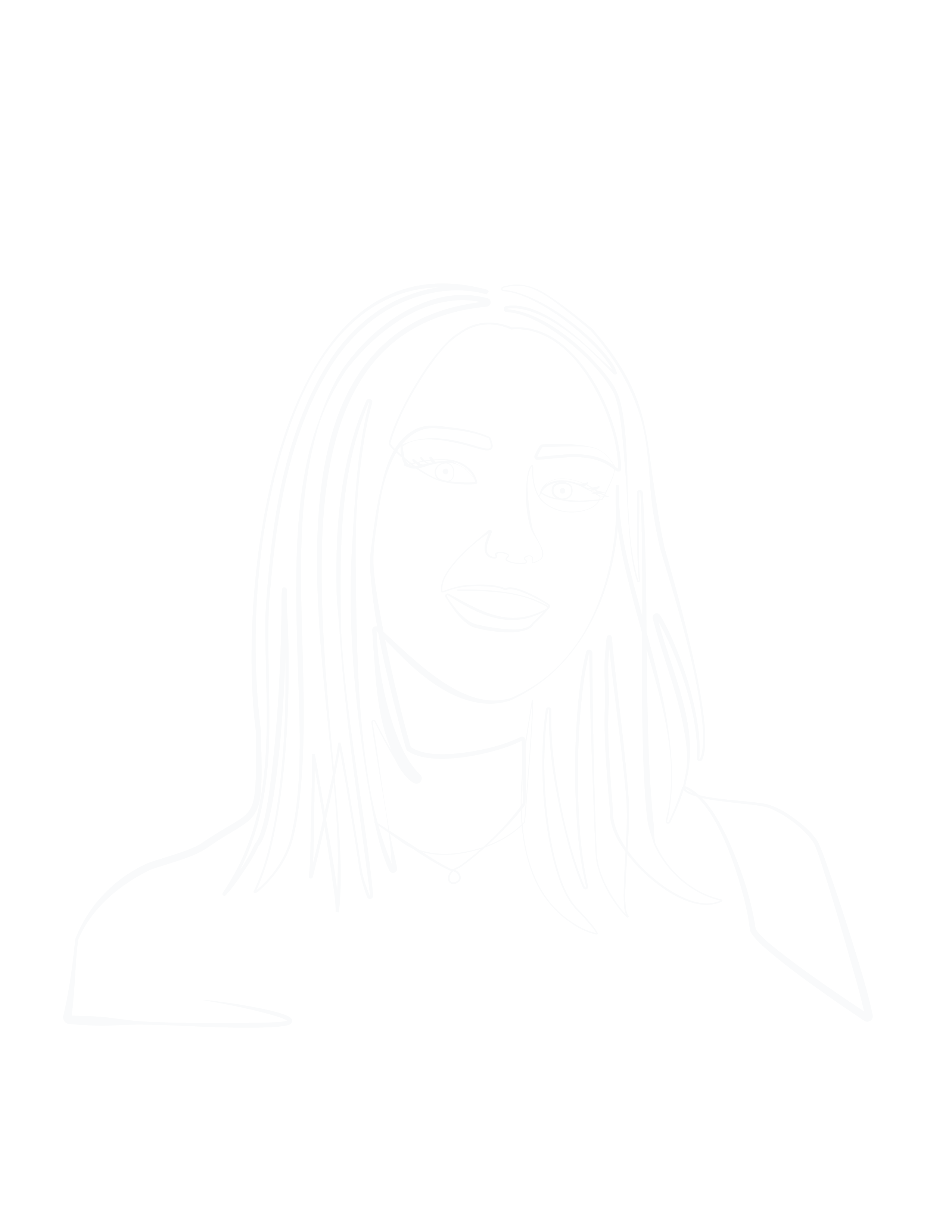 Sketched self portrait